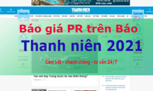 Báo giá đăng bài PR trên báo Thanh Niên (Thanhnien.vn)