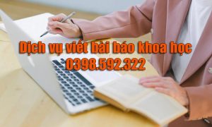 Dịch Vụ Viết Bài Báo Khoa Học Chuyên Nghiệp Giá Rẻ